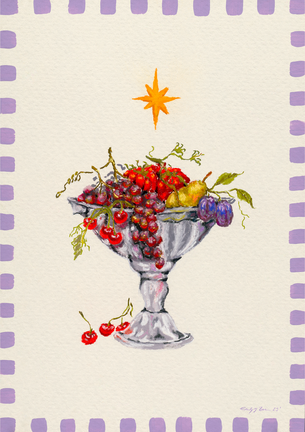 Fruit bowl with star